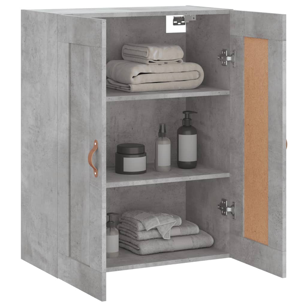 Zidni ormarić siva boja betona 69,5x34x90 cm konstruirano drvo