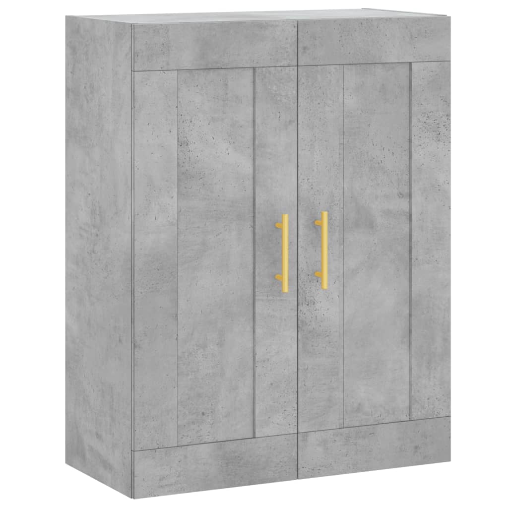 Zidni ormarić siva boja betona 69,5x34x90 cm konstruirano drvo