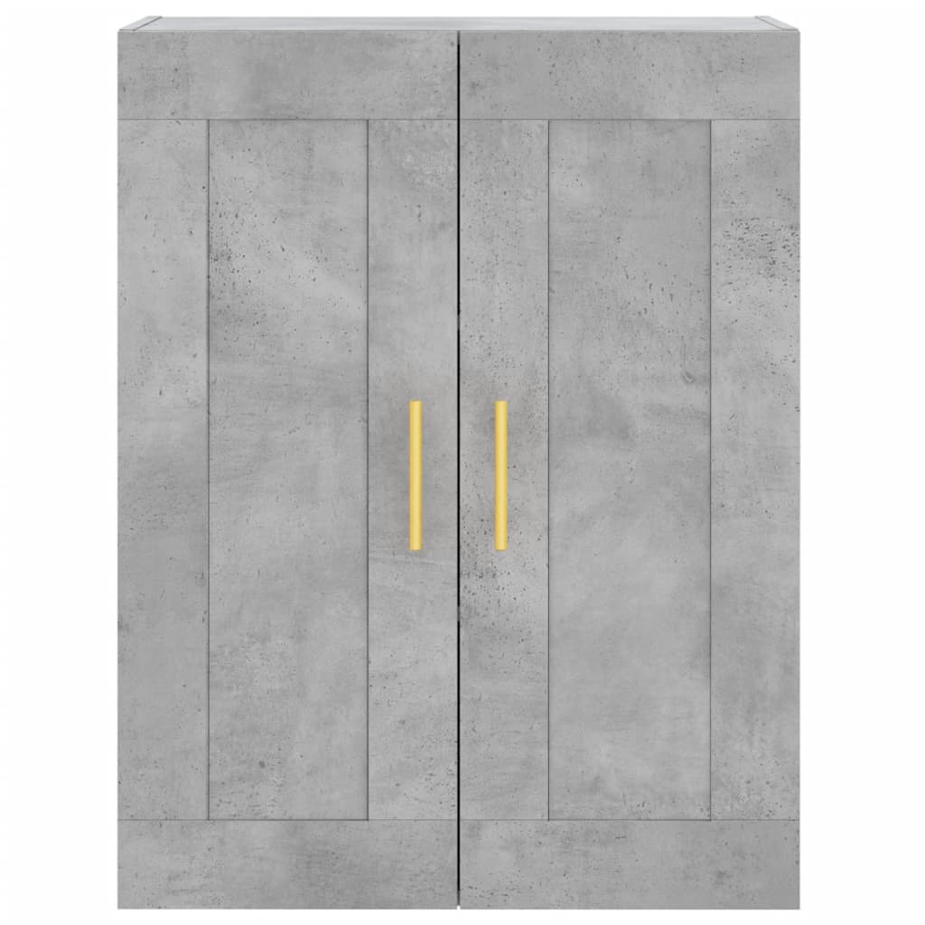 Zidni ormarić siva boja betona 69,5x34x90 cm konstruirano drvo