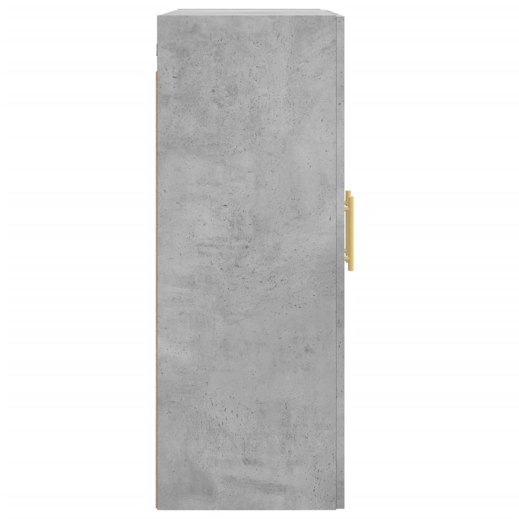 Zidni ormarić siva boja betona 69,5x34x90 cm konstruirano drvo