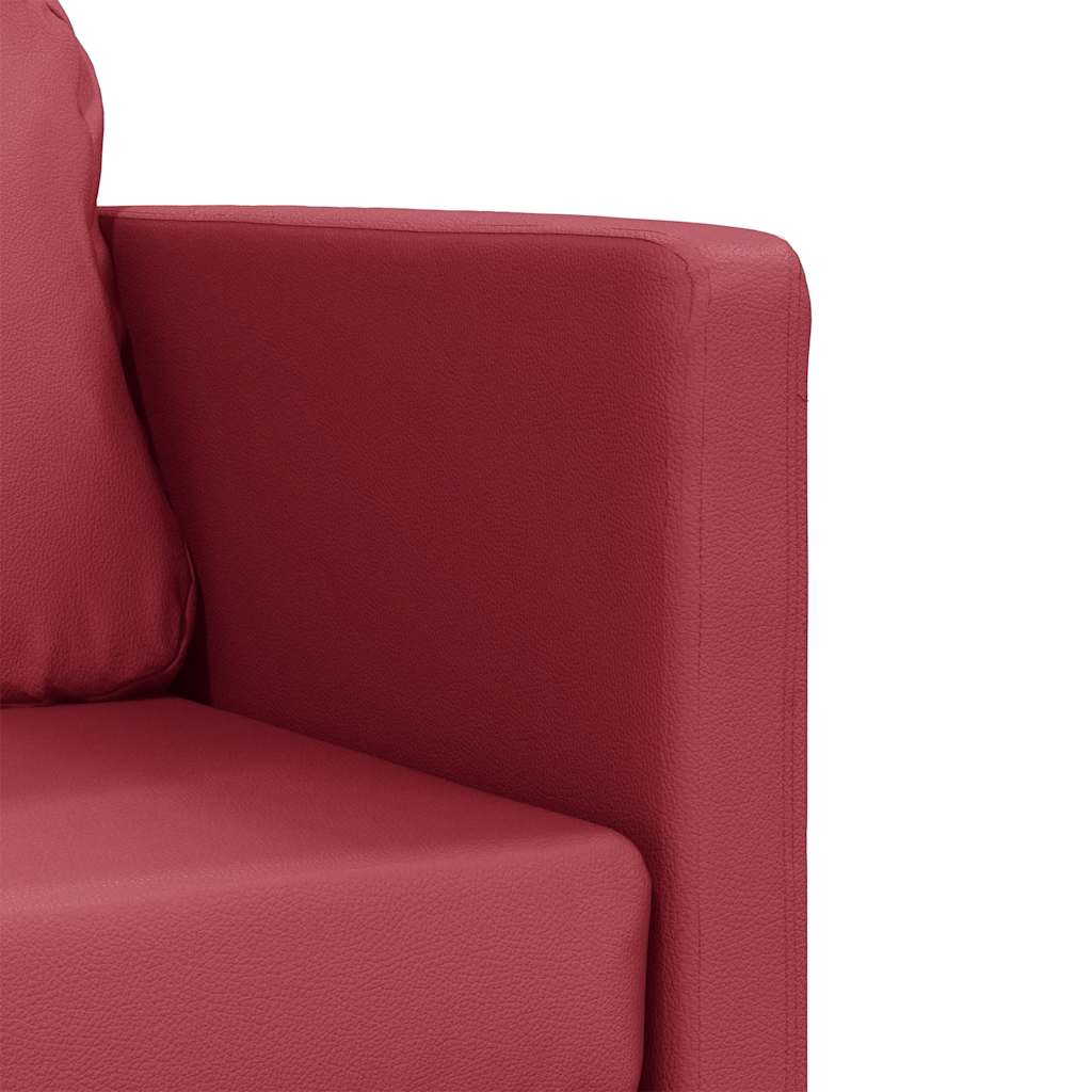 Podni kauč na razvlačenje 2-u-1 crvena boja vina 112x174x55 cm