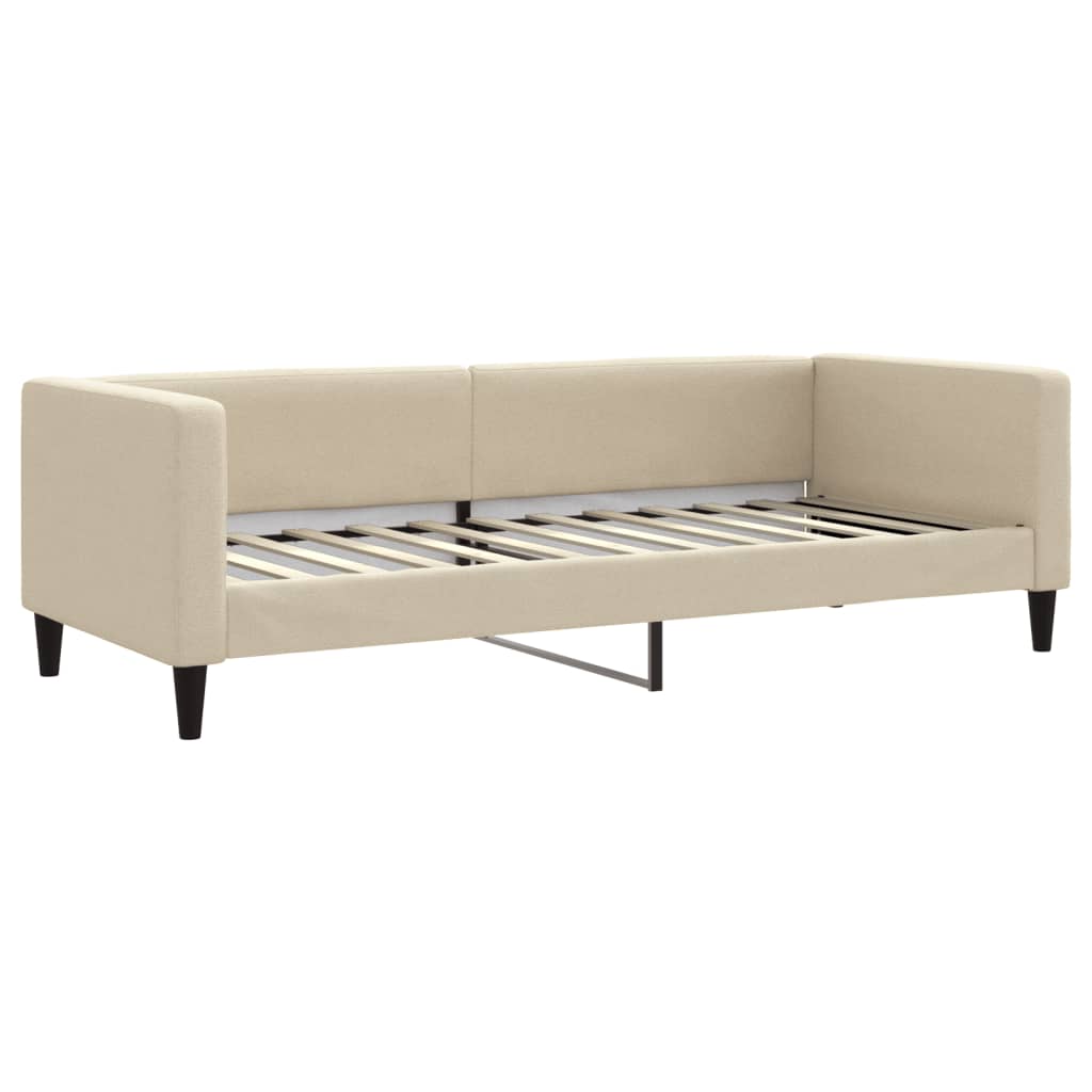 Dnevni krevet krem 80 x 200 cm od tkanine
