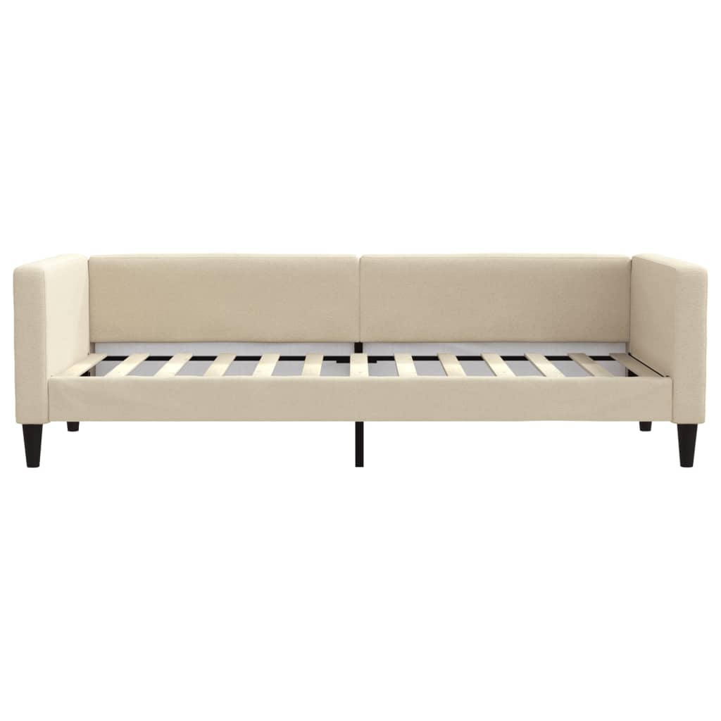 Dnevni krevet krem 80 x 200 cm od tkanine