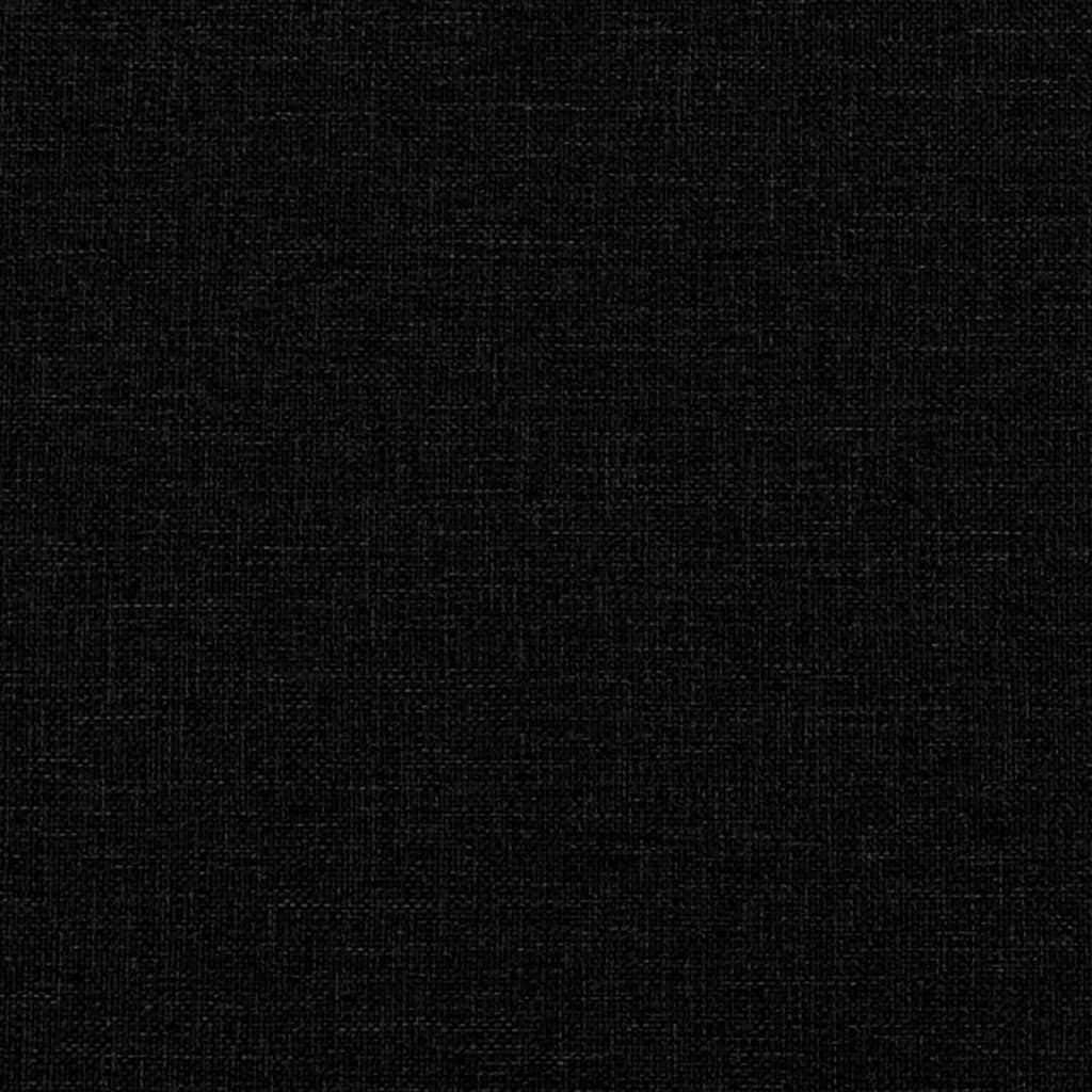 Dnevni krevet crni 90 x 200 cm od tkanine