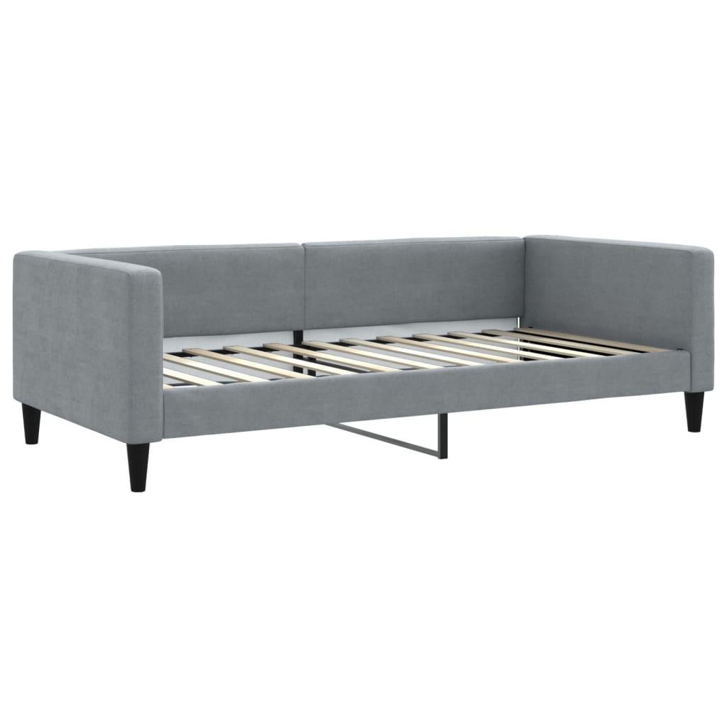 Dnevni krevet svjetlosivi 100 x 200 cm od tkanine