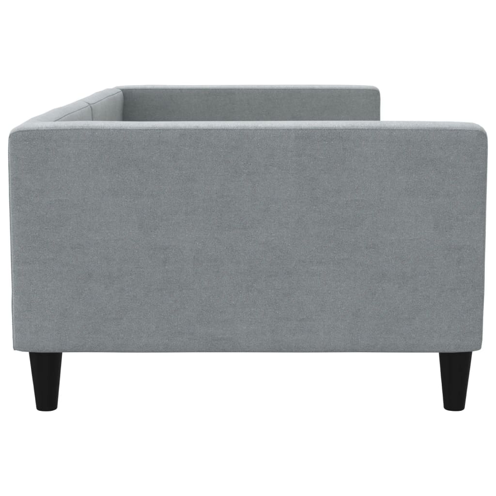 Dnevni krevet svjetlosivi 100 x 200 cm od tkanine