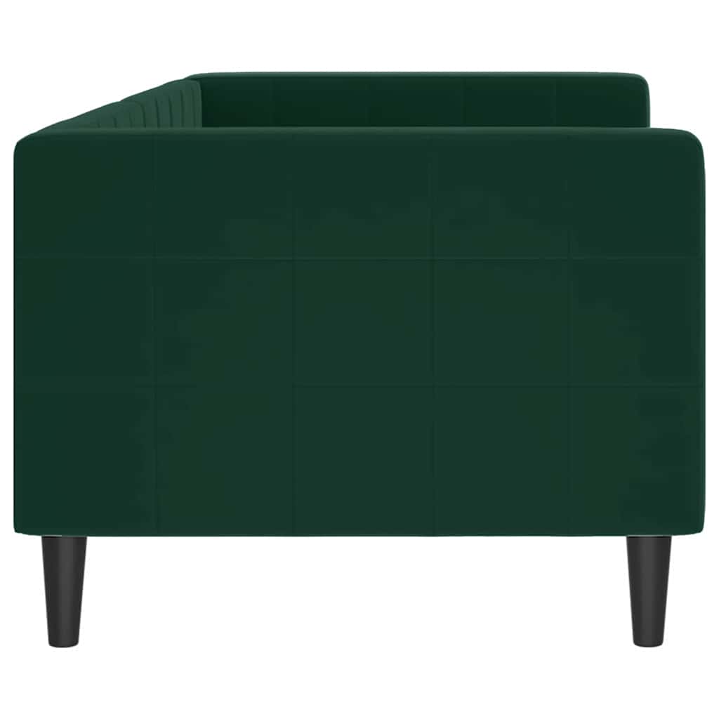 Dnevni krevet tamnozeleni 80 x 200 cm baršunasti