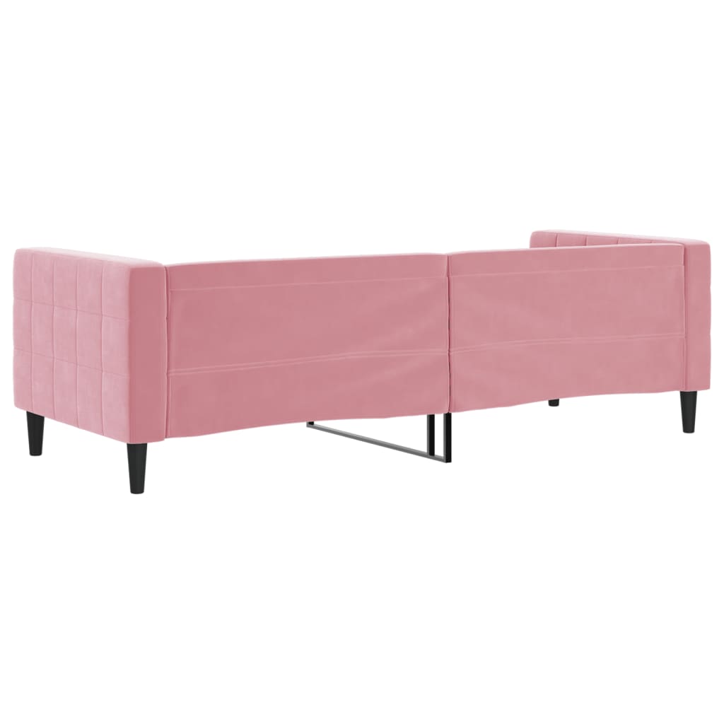 Dnevni krevet ružičasti 80 x 200 cm baršunasti
