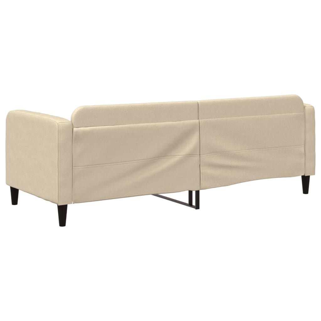 Dnevni krevet krem 80 x 200 cm od tkanine