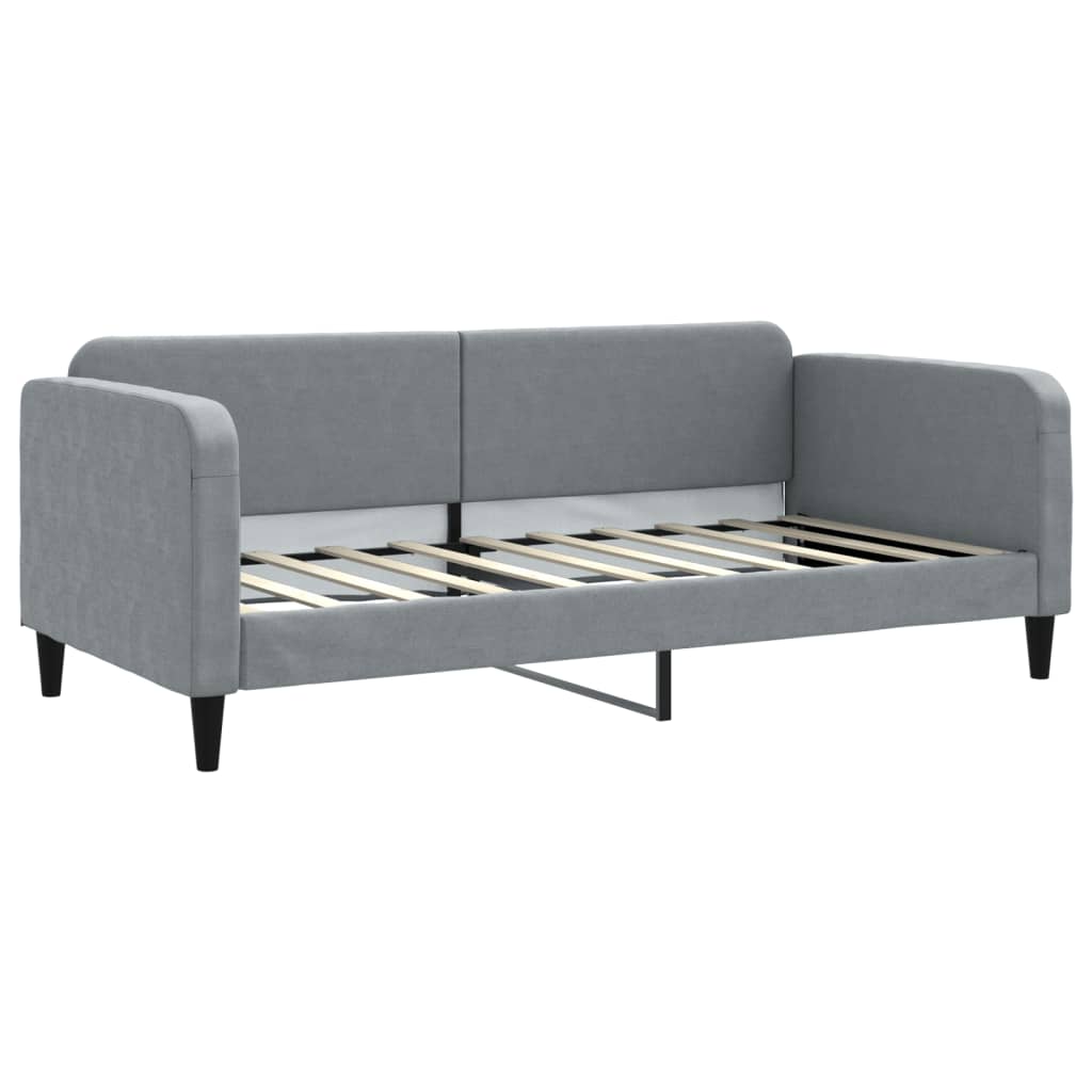 Dnevni krevet svjetlosivi 90 x 190 cm od tkanine