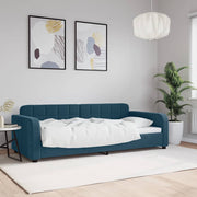 Dnevni krevet plavi 90 x 200 cm baršunasti