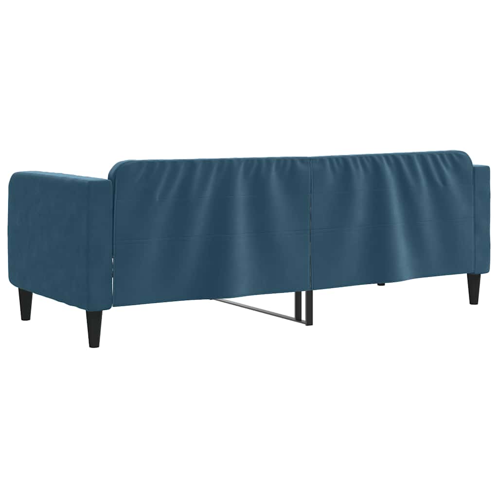 Dnevni krevet plavi 80 x 200 cm baršunasti
