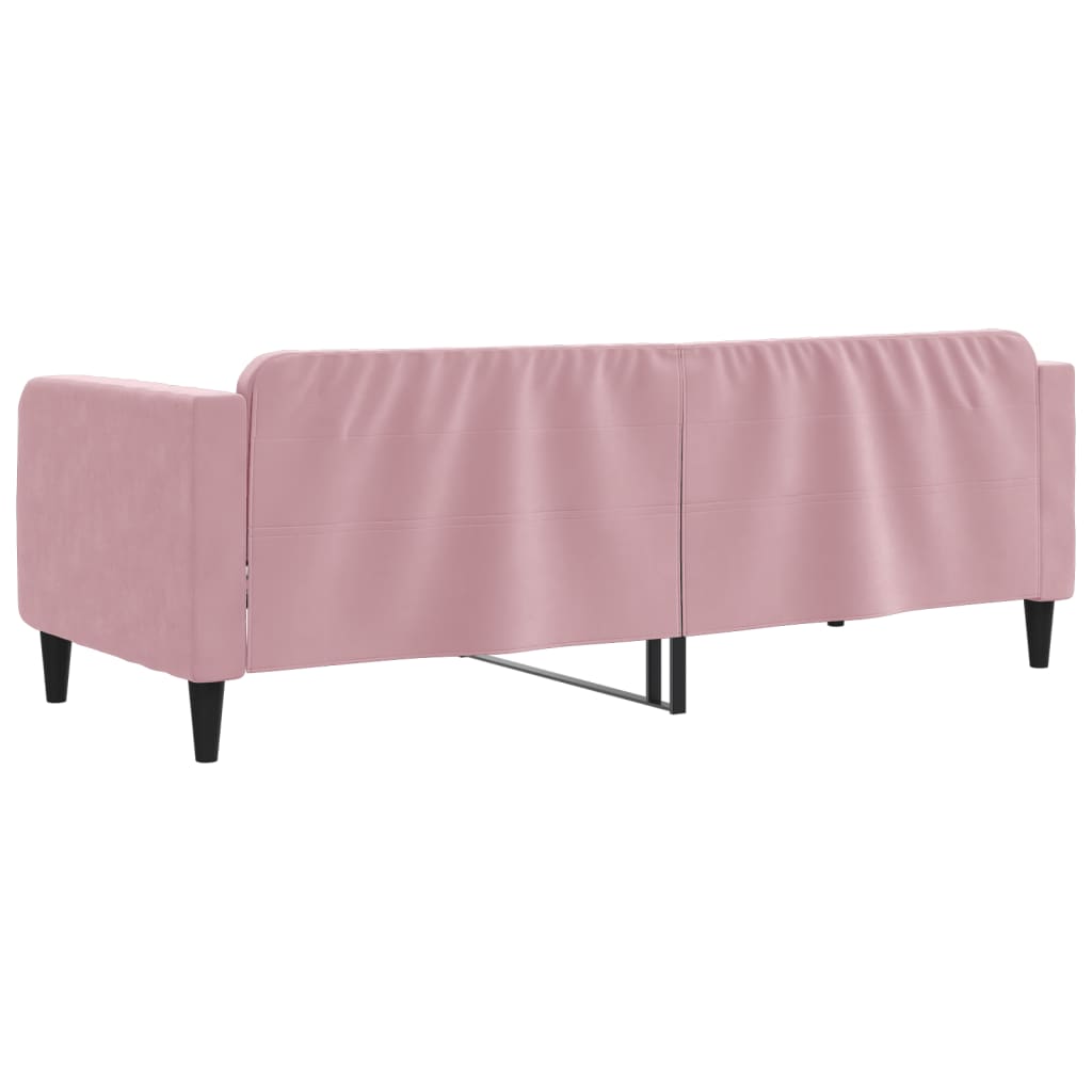 Dnevni krevet ružičasti 80 x 200 cm baršunasti