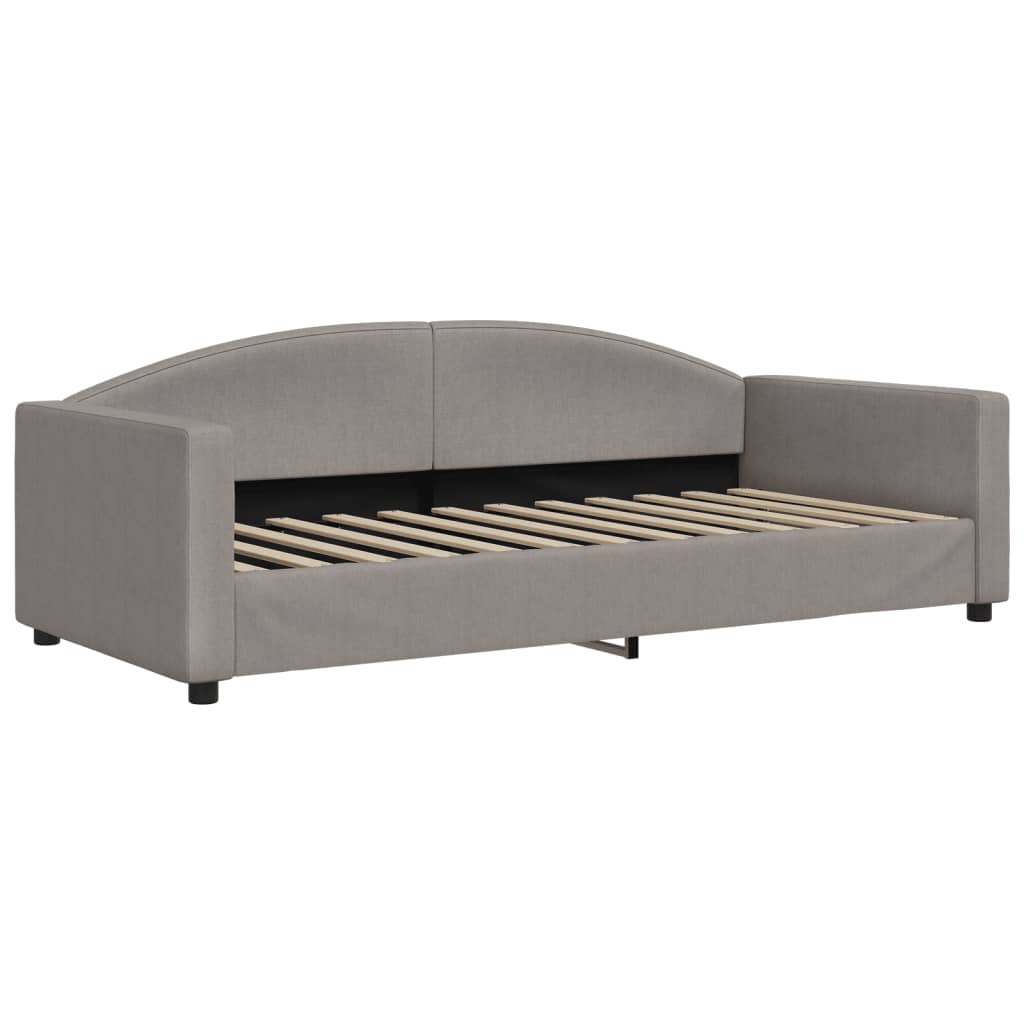 Dnevni krevet smeđesivi 90 x 200 cm od tkanine