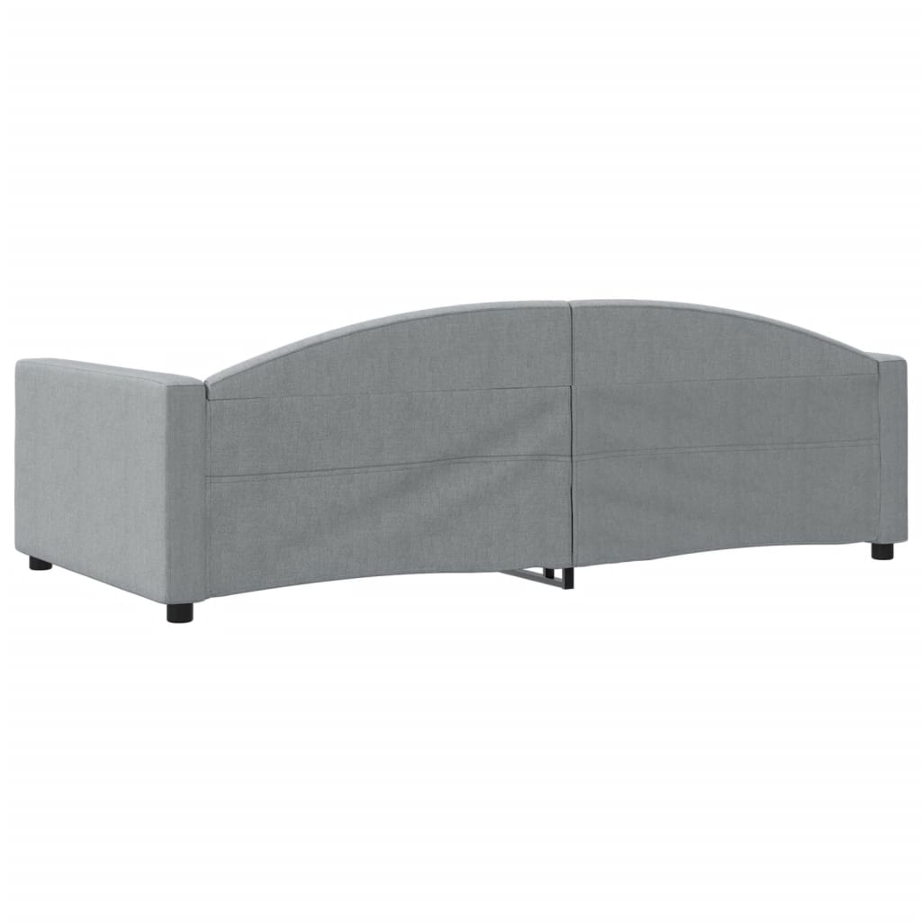 Dnevni krevet svjetlosivi 100 x 200 cm od tkanine