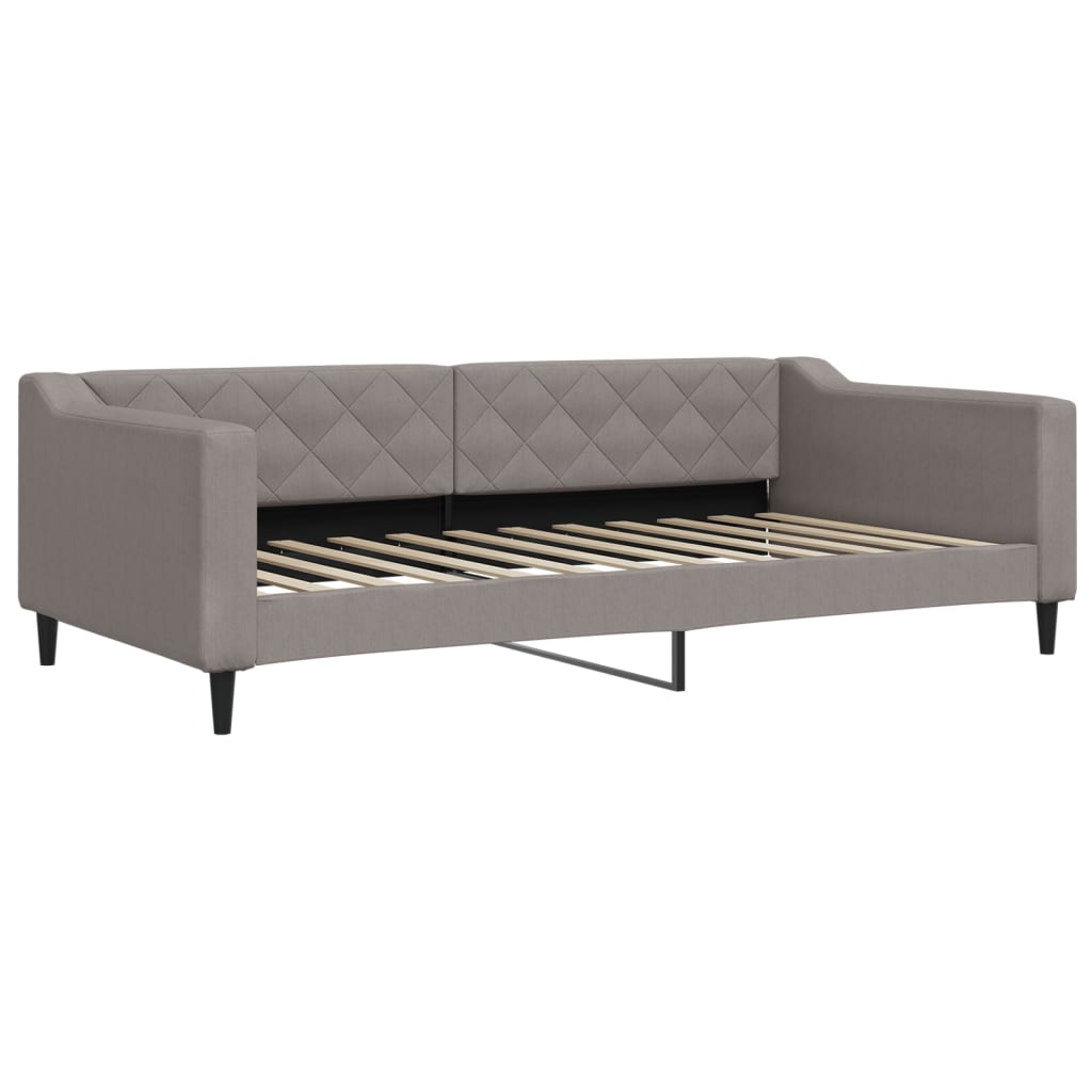 Dnevni krevet smeđesivi 100 x 200 cm od tkanine