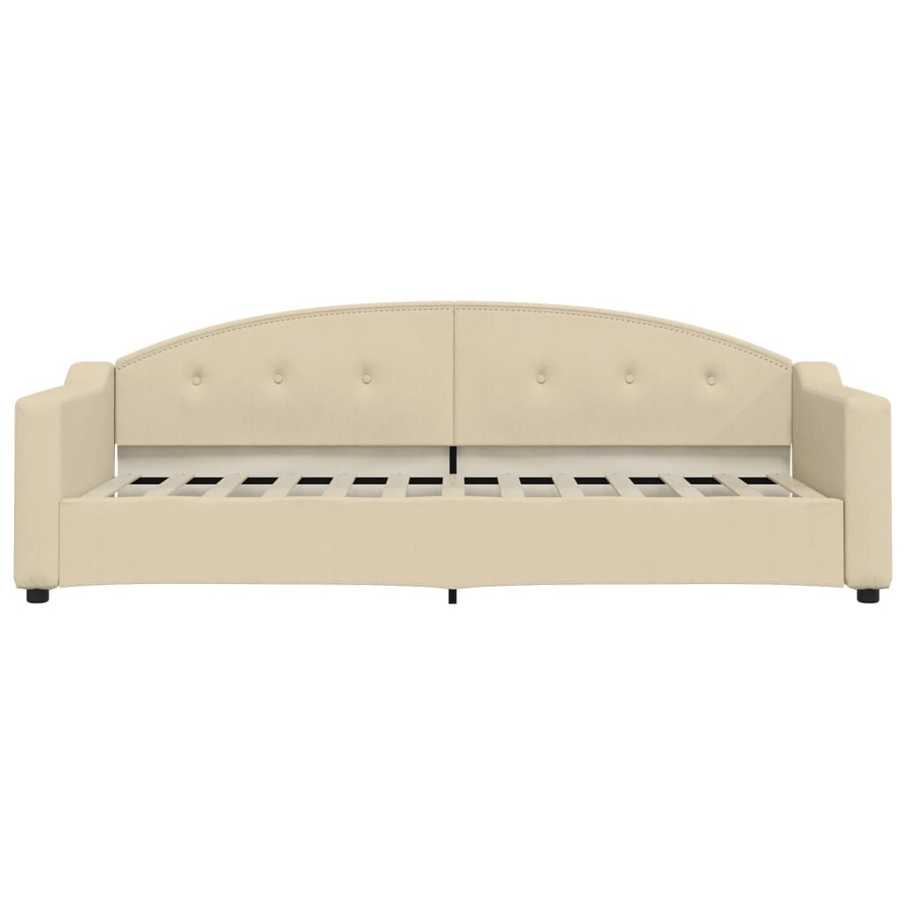 Dnevni krevet krem 80 x 200 cm od tkanine