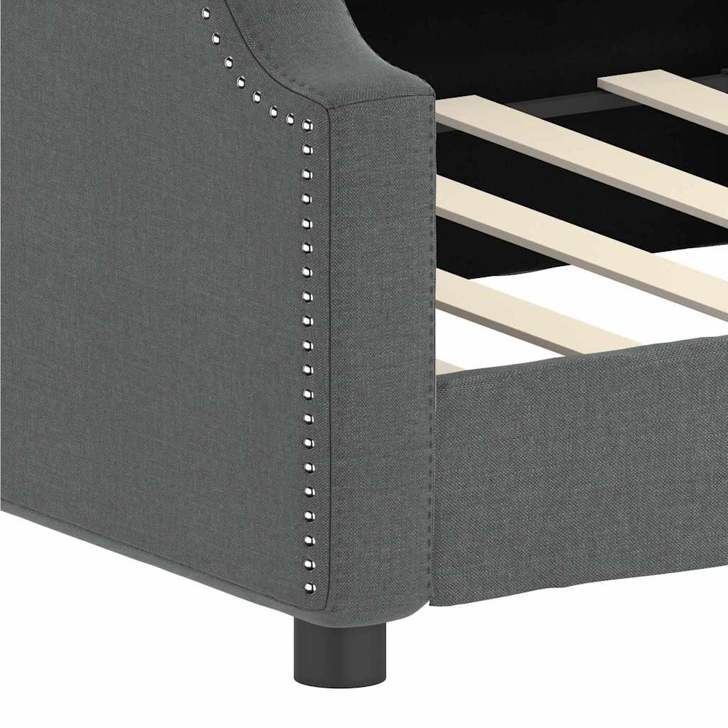 Dnevni krevet tamnosivi 80 x 200 cm od tkanine