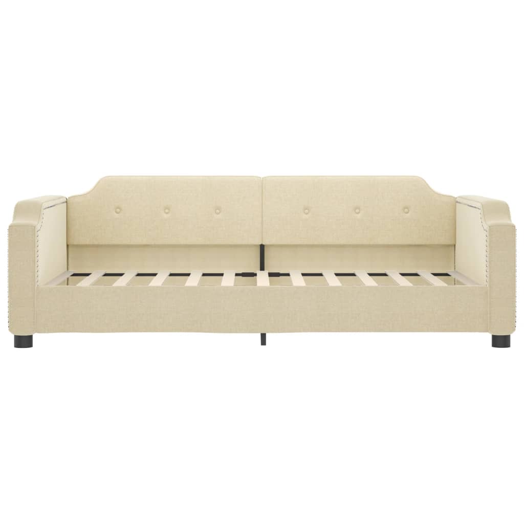 Dnevni krevet krem 80 x 200 cm od tkanine