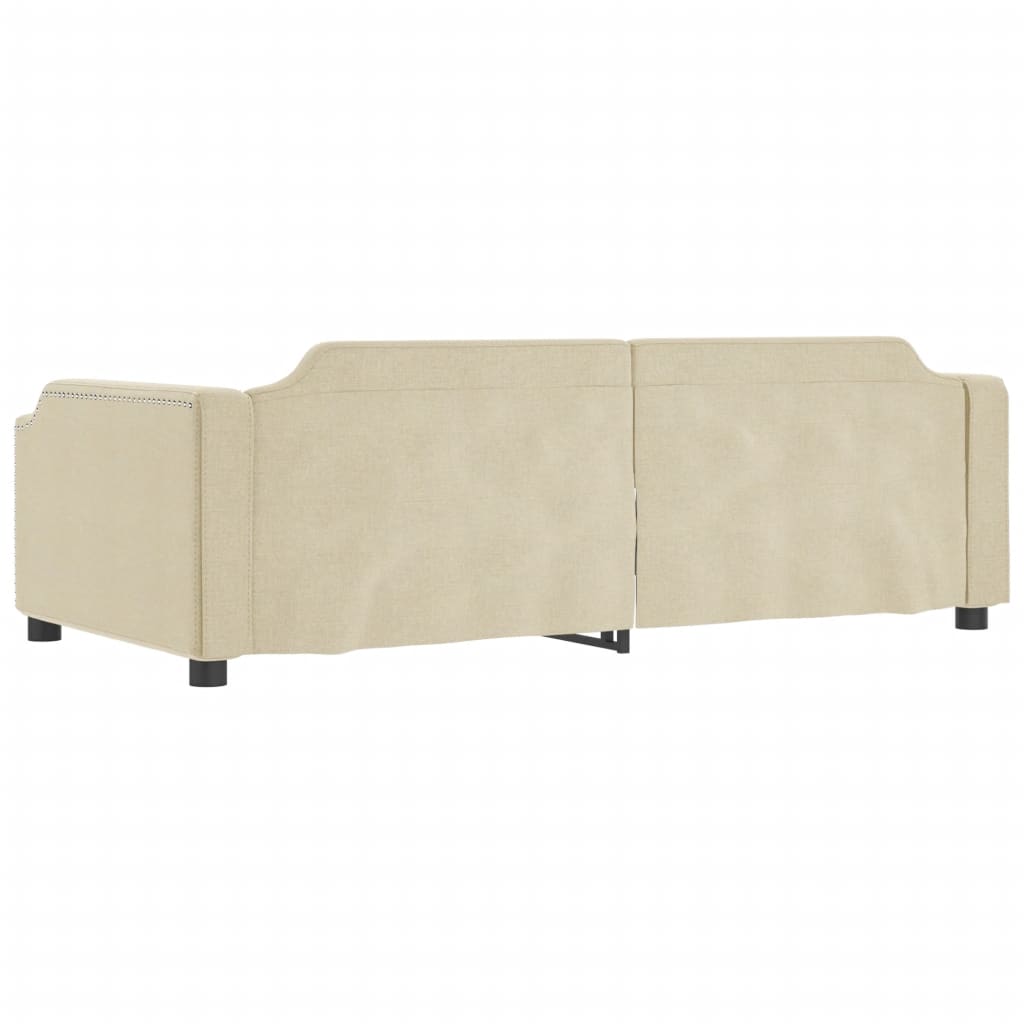 Dnevni krevet krem 80 x 200 cm od tkanine