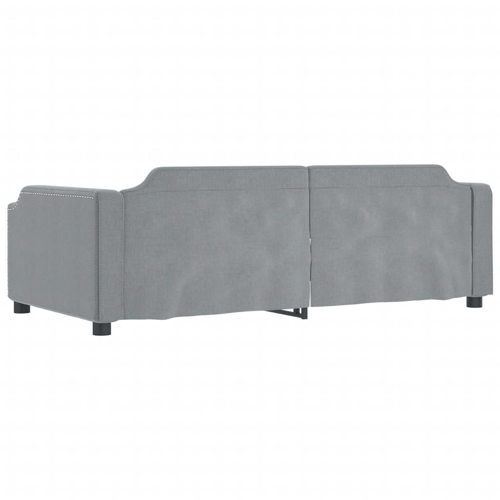 Dnevni krevet svjetlosivi 90 x 200 cm od tkanine