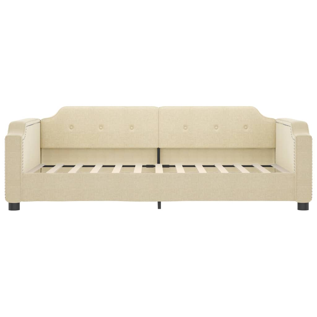 Dnevni krevet krem 90 x 200 cm od tkanine