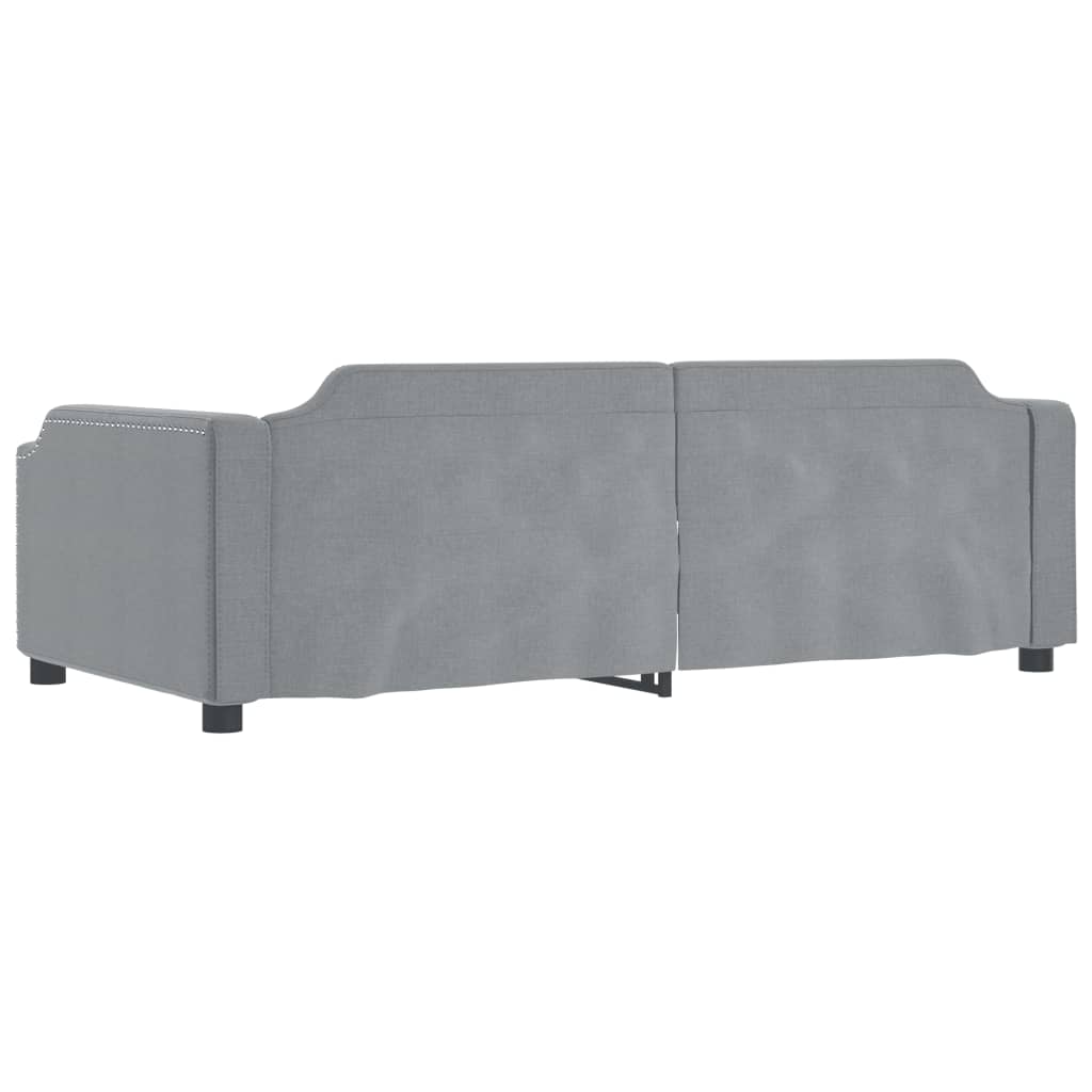 Dnevni krevet svjetlosivi 90 x 190 cm od tkanine