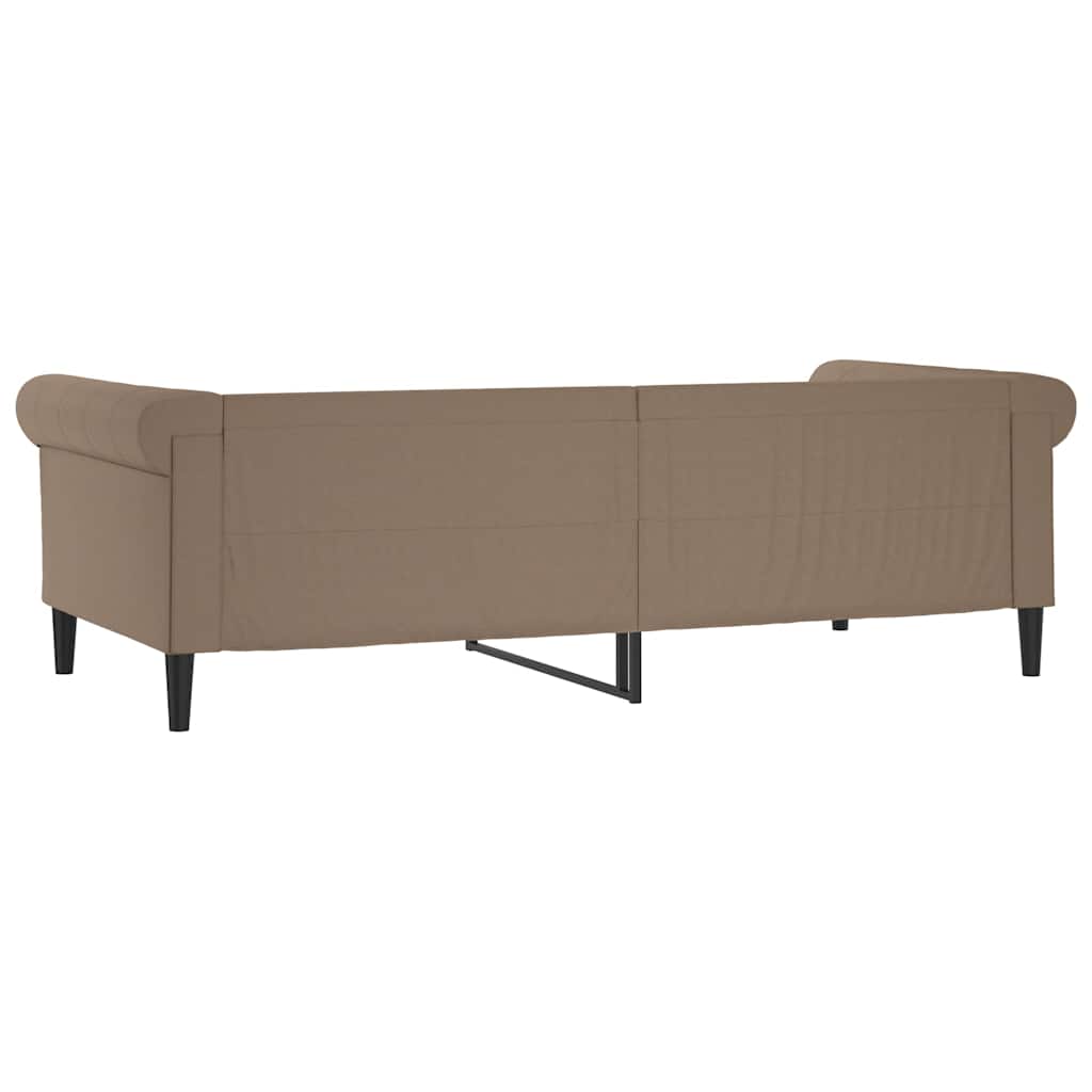 Dnevni krevet boja cappuccina 80 x 200 cm od umjetne kože