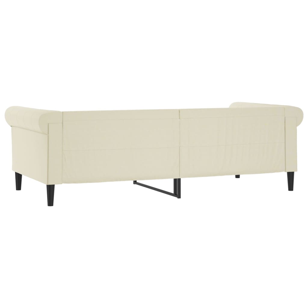 Dnevni krevet krem 90 x 200 cm od umjetne kože