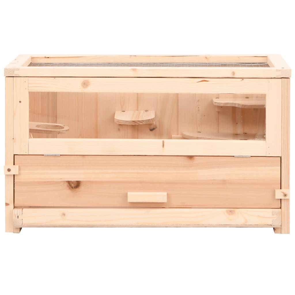 Kavez za hrčke 60 x 30 x 35 cm od masivne jelovine
