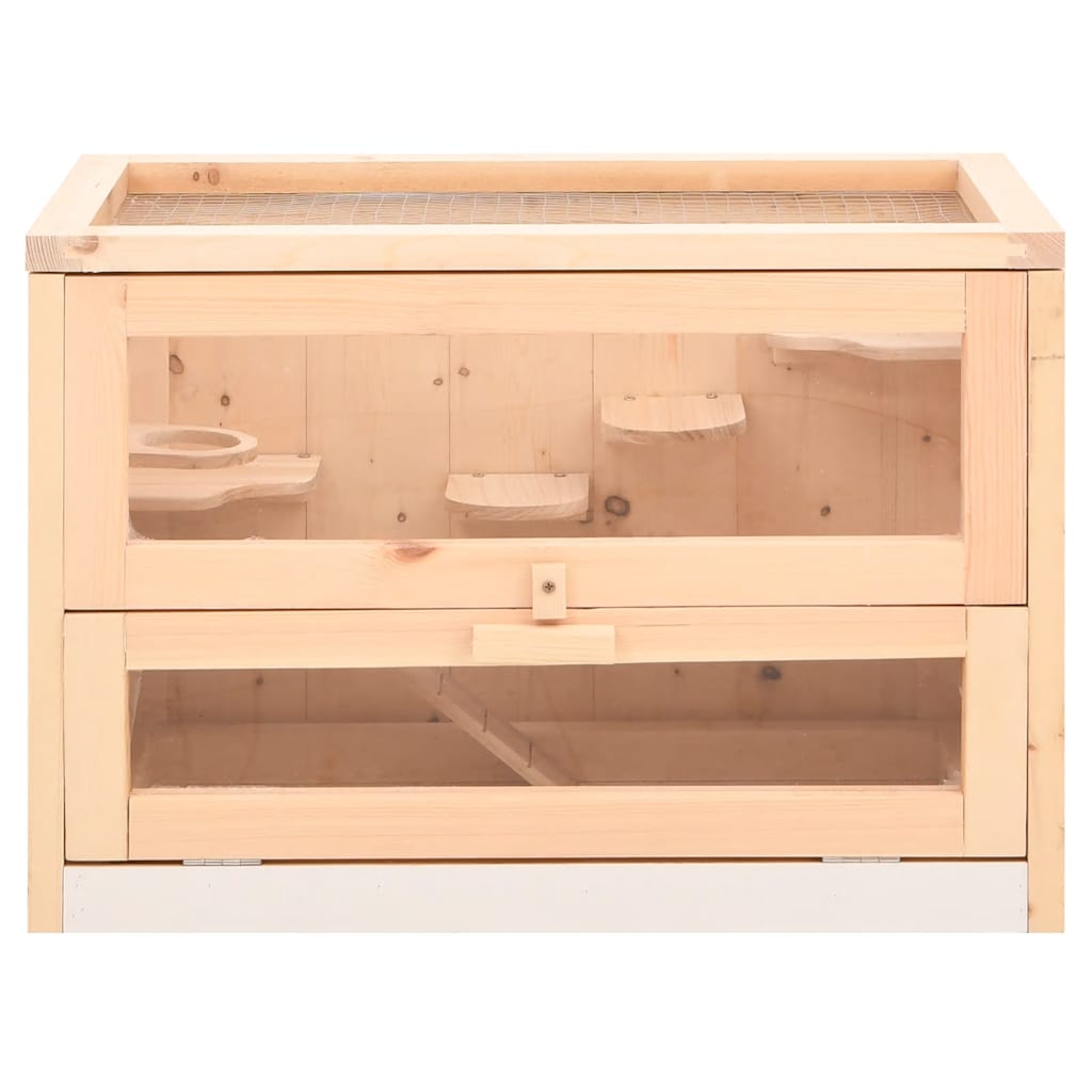 Kavez za hrčke 60 x 35,5 x 42 cm od masivne jelovine