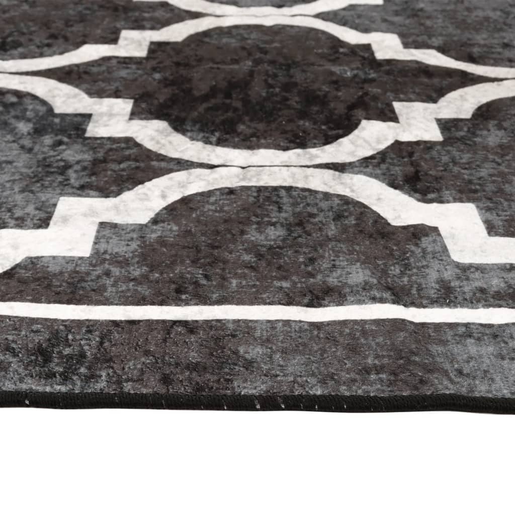 Perivi tepih crno-bijeli 120 x 180 cm