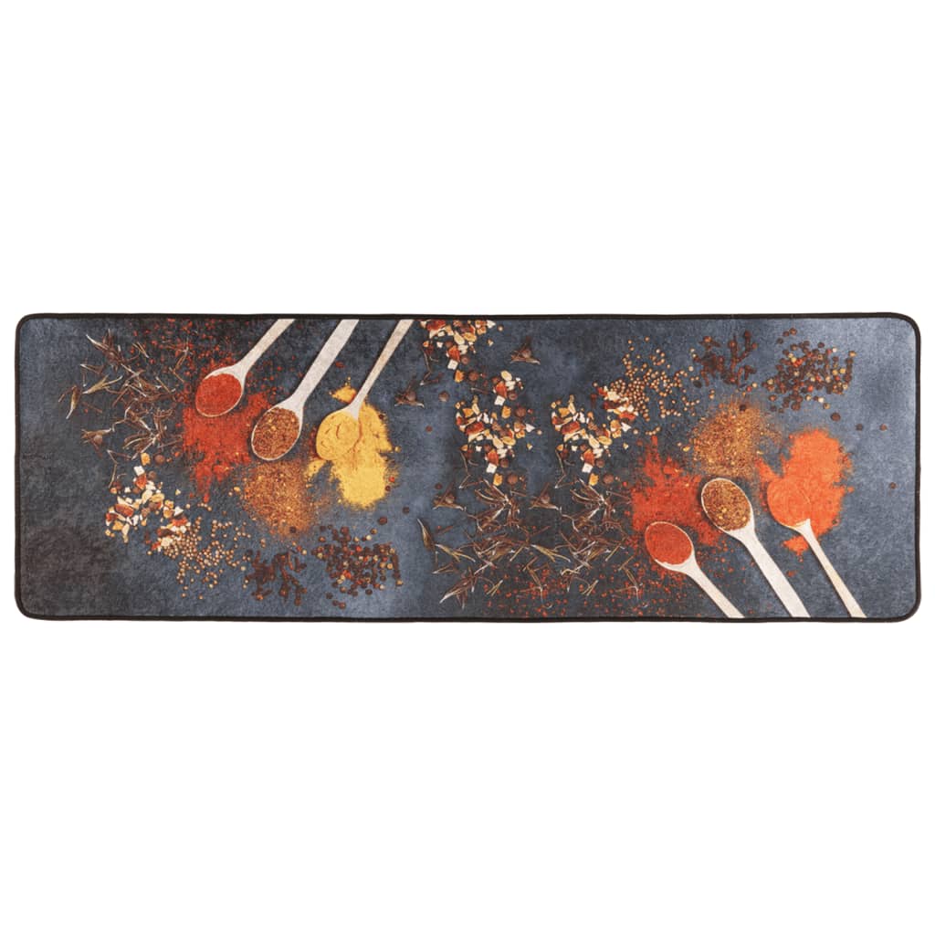 Kuhinjski tepih raznobojni 60 x 180 cm perivi i Šarena