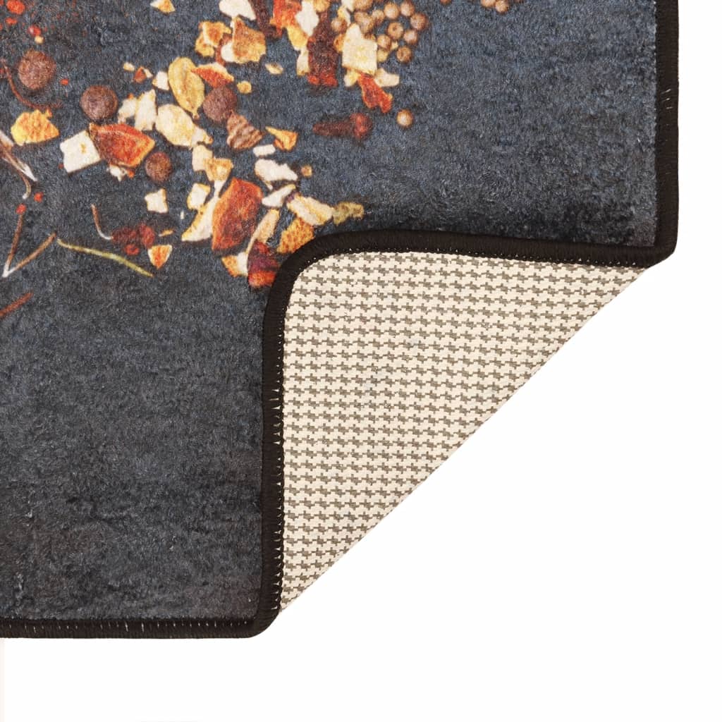 Kuhinjski tepih raznobojni 60 x 180 cm perivi i Šarena