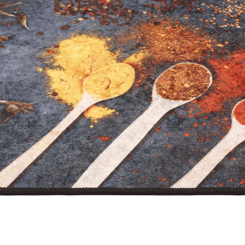 Kuhinjski tepih raznobojni 60 x 180 cm perivi i Šarena