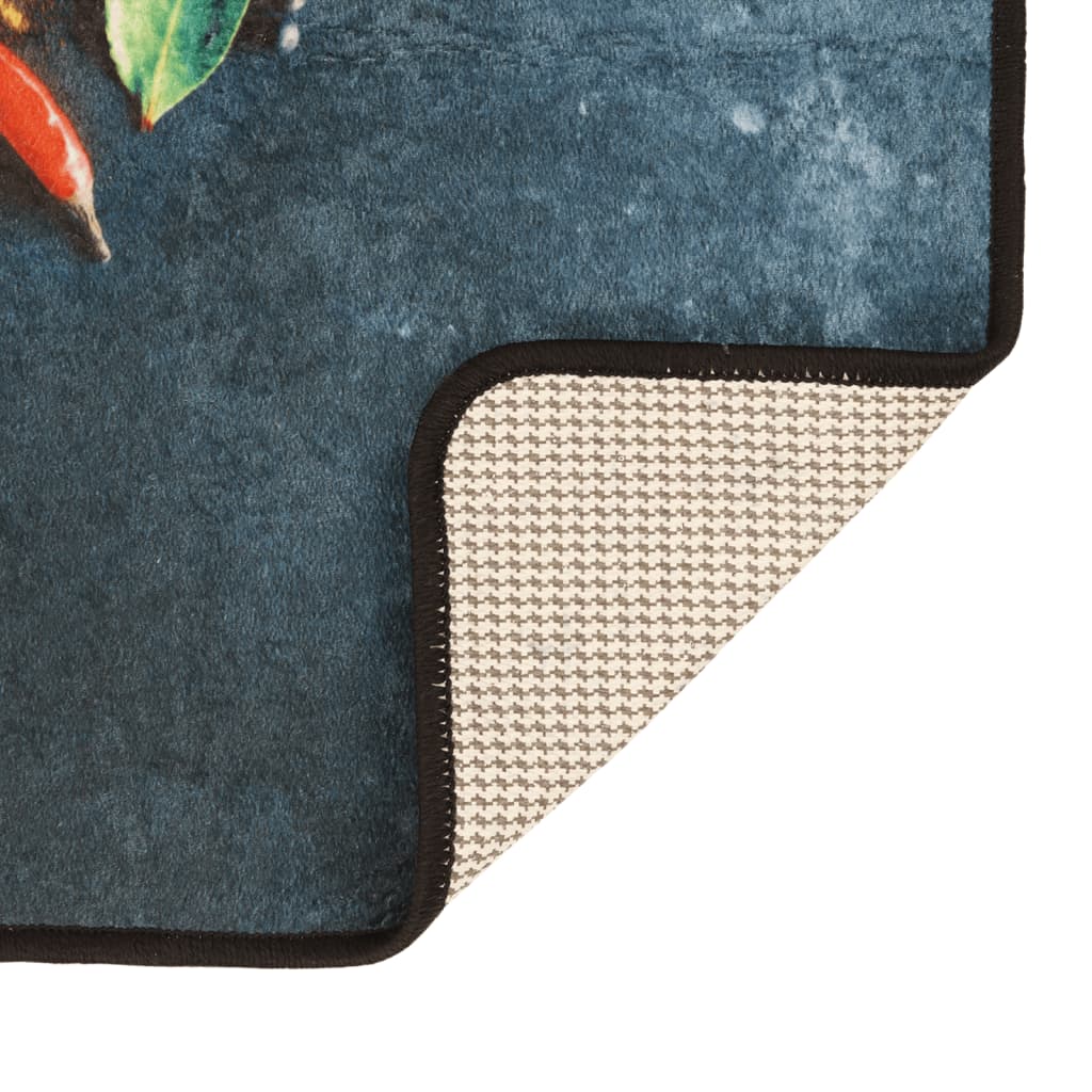 Kuhinjski tepih raznobojni 60 x 180 cm perivi i