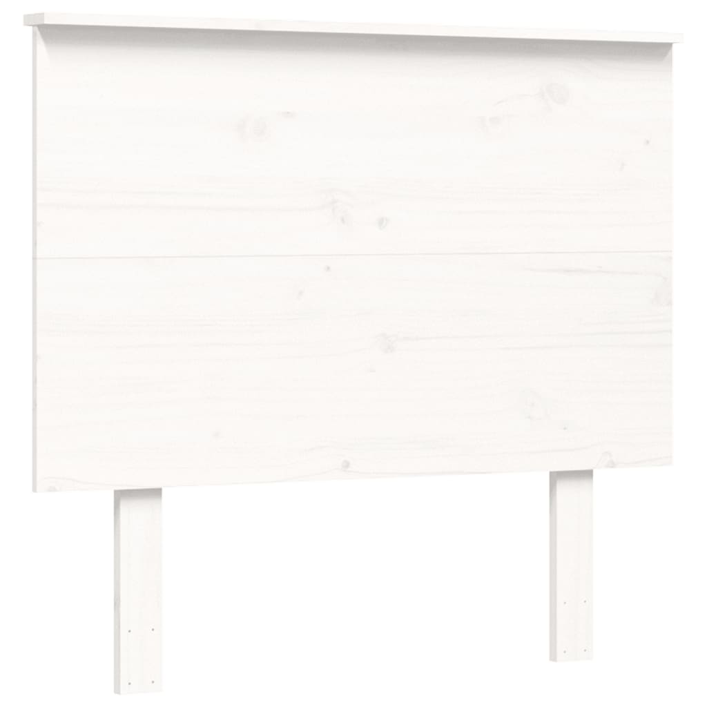 Okvir kreveta bez madraca bijeli 90 x 200 cm masivna borovina