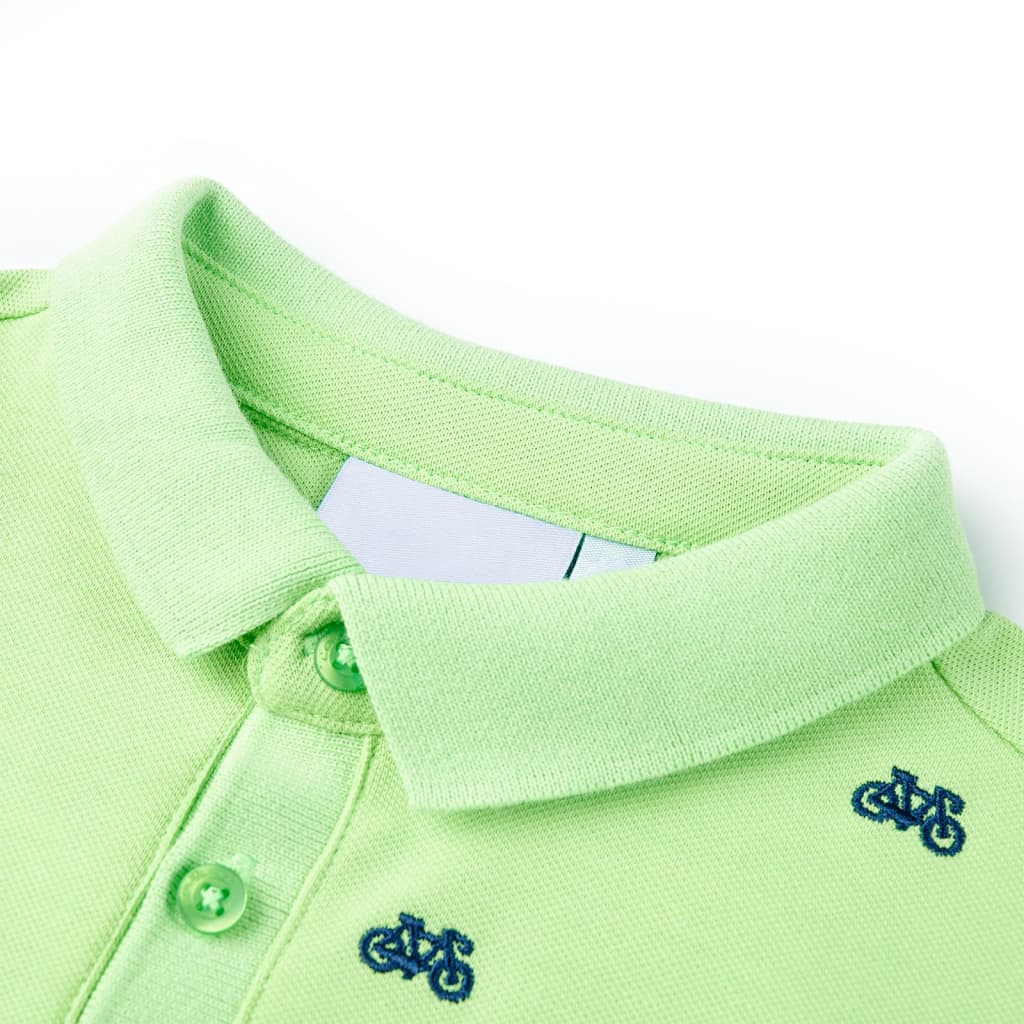 Dječja polo majica neonskozelena 92
