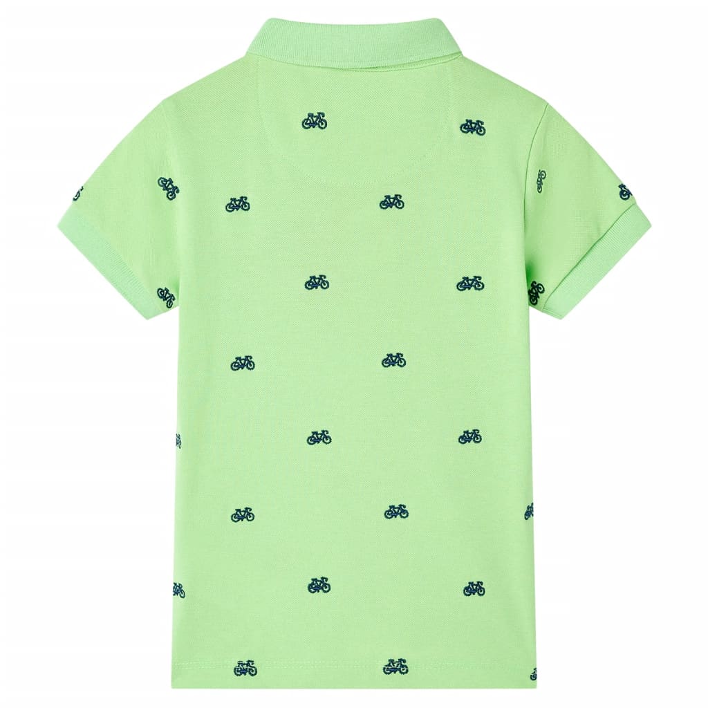 Dječja polo majica neonskozelena 116