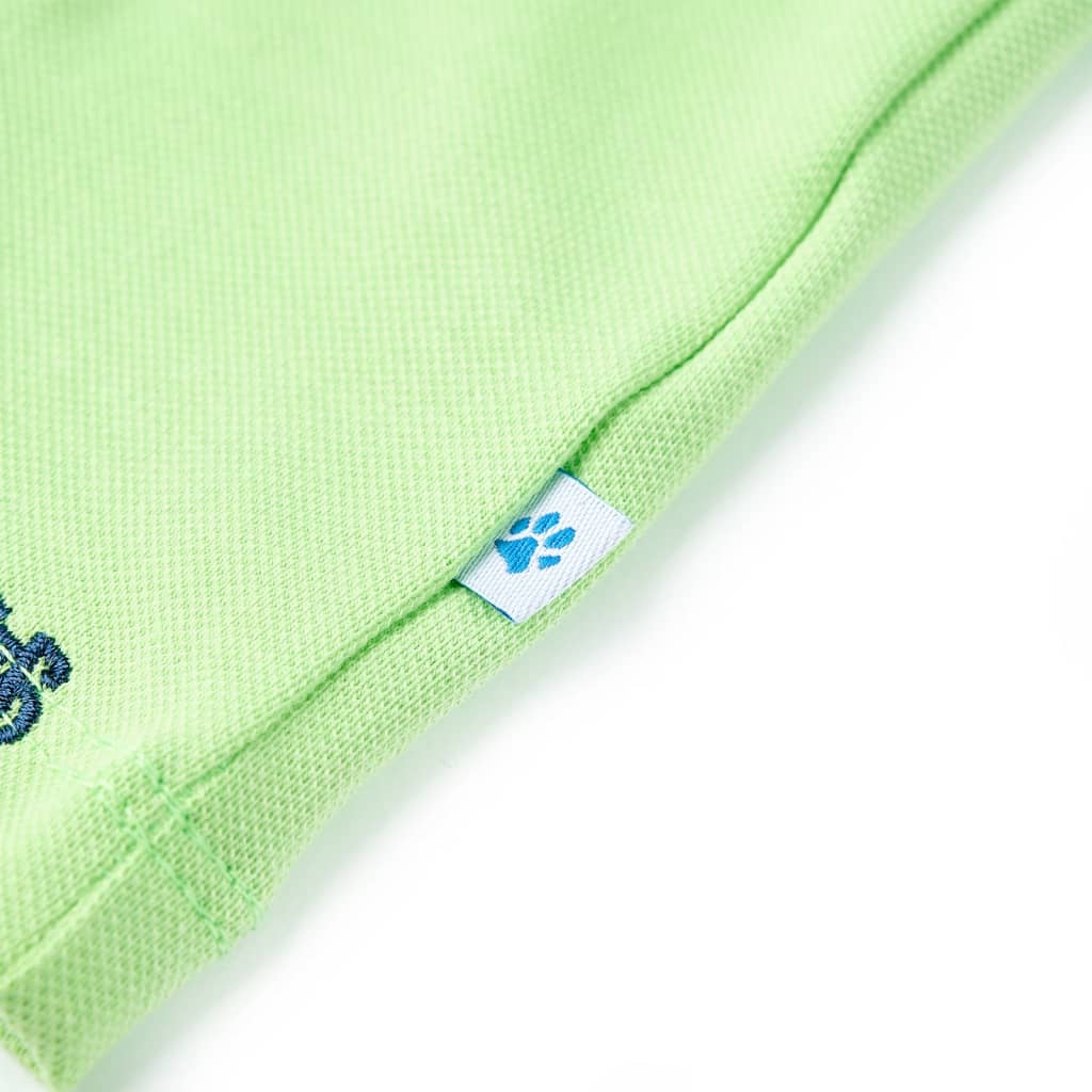 Dječja polo majica neonskozelena 116