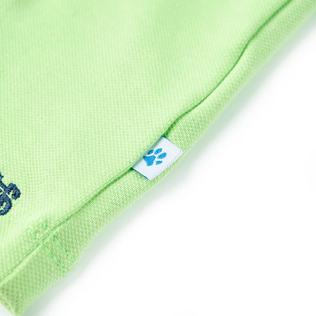 Dječja polo majica neonskozelena 140