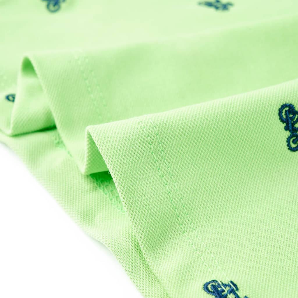 Dječja polo majica neonskozelena 140
