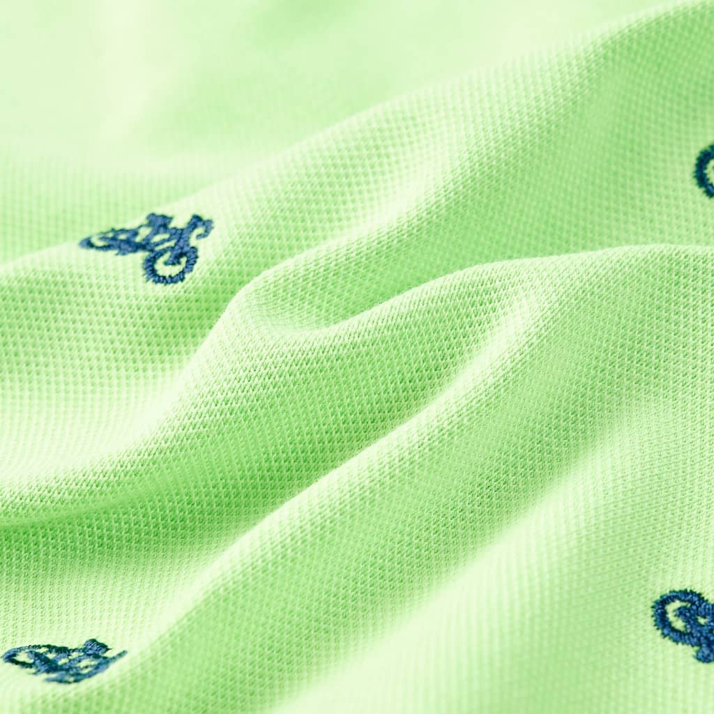 Dječja polo majica neonskozelena 140