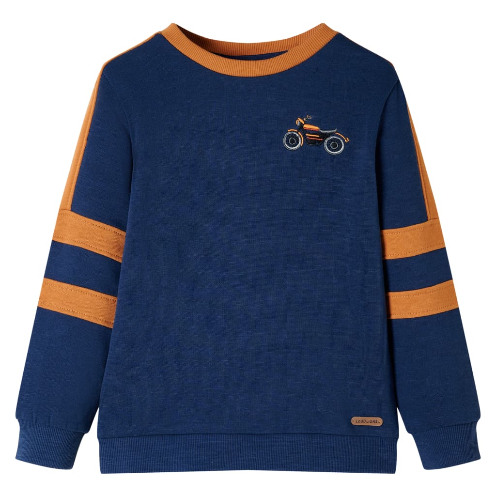 Dječja topla majica indigo plava 92