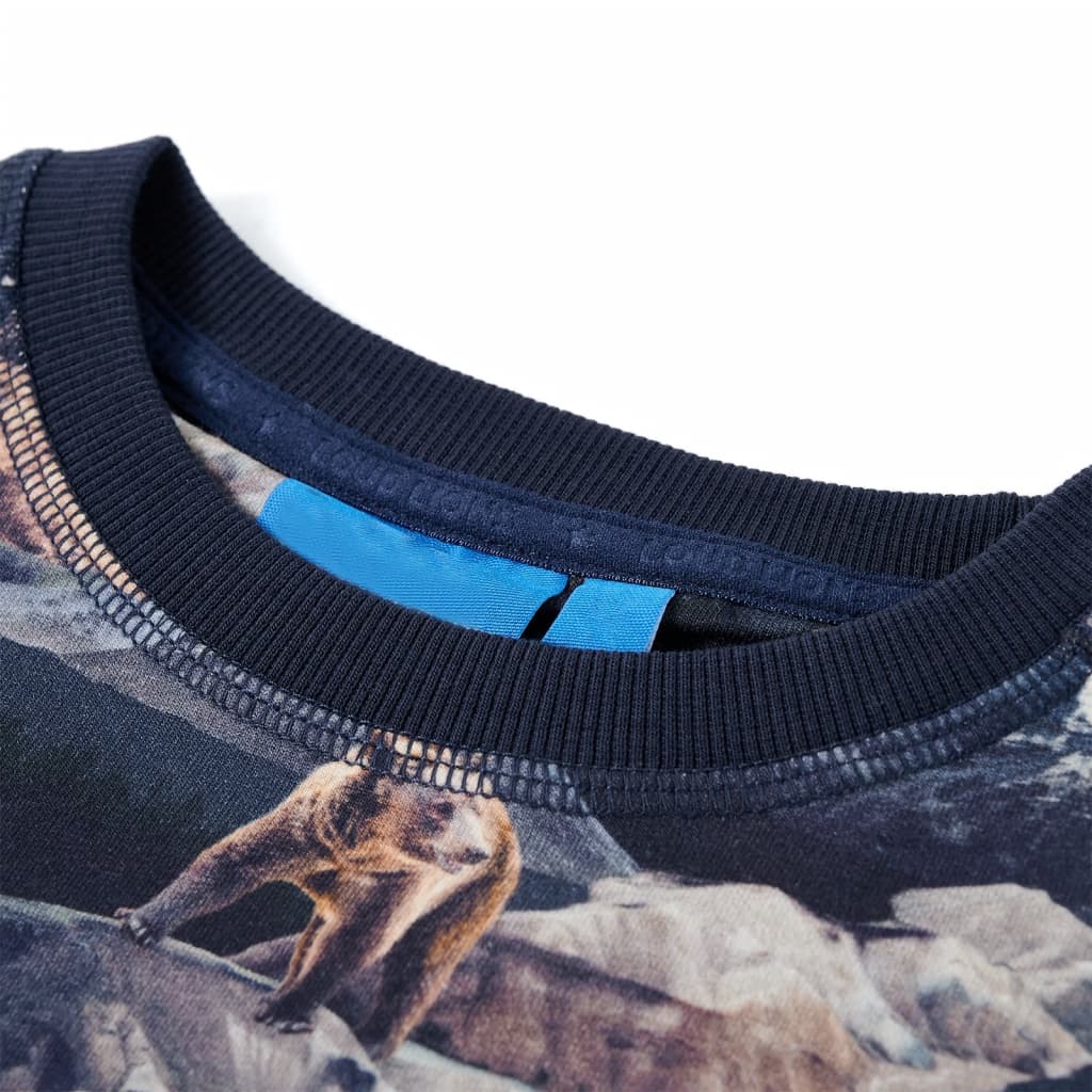 Dječja topla majica modra 116