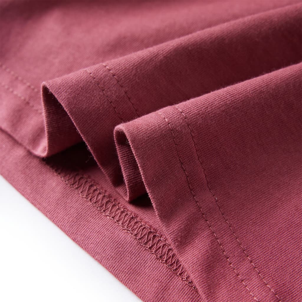 Dječja majica dugih rukava tamnocrvena 116