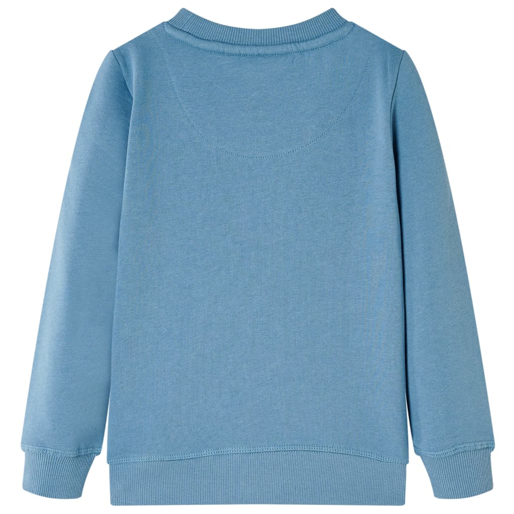 Dječja topla majica srednje plava 92
