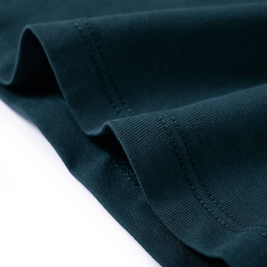 Dječja majica dugih rukava tamnozelena 116