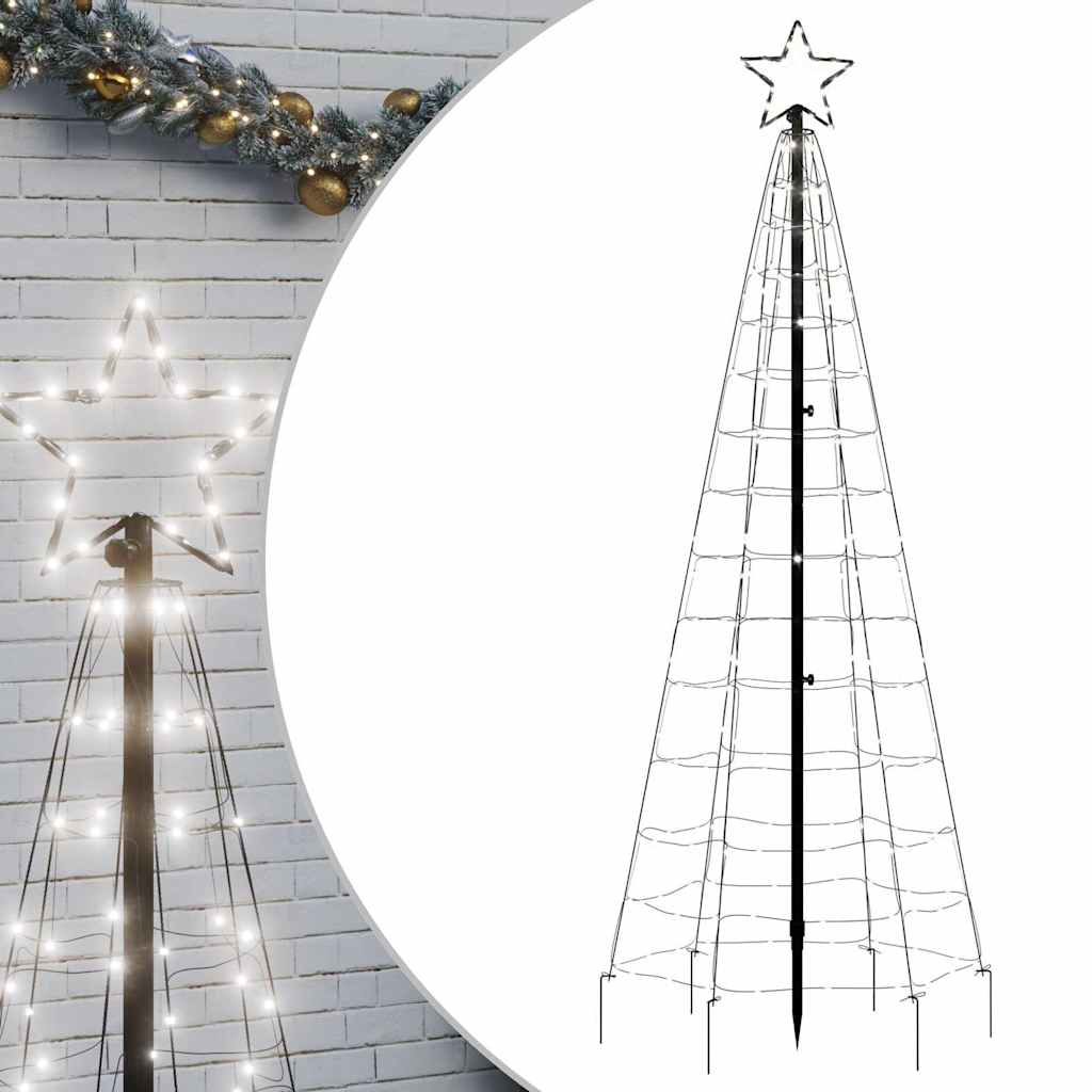 LED božićno drvce sa šiljcima 220 LED hladno bijelo 180 cm