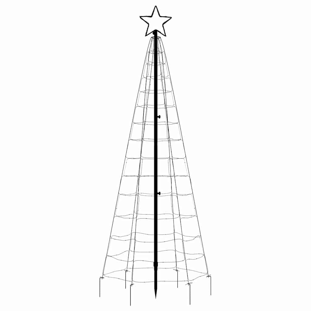 LED božićno drvce sa šiljcima 220 LED hladno bijelo 180 cm